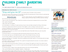 Tablet Screenshot of childrenfamilyparenting.com